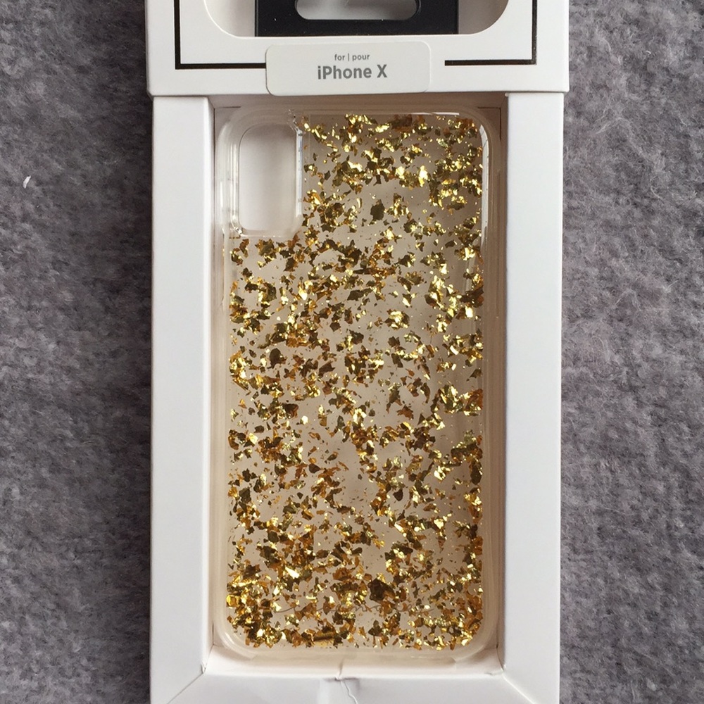 NWT MADE WITH GENUINE 24k gold Case for iPhone X - Picture 2 of 4